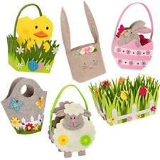 6er Set Panier de Pâques Felt Osternest Corbeille à Oeufs Décoration Cadeau