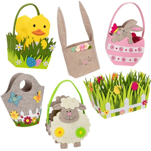 6er set panier - pâques, felt