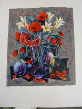 Tony AGOSTINI (Bastia 1916-1990) GRANDE LITHO NATURE MORTE ECOLE PARIS CORSE