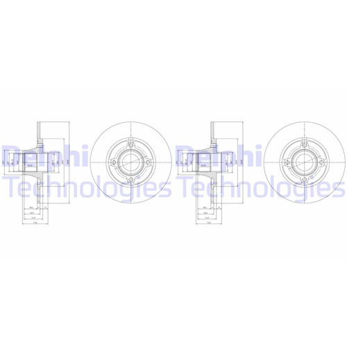 Delphi disques frein - de,