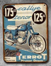 Plaque metal vintage Terrot