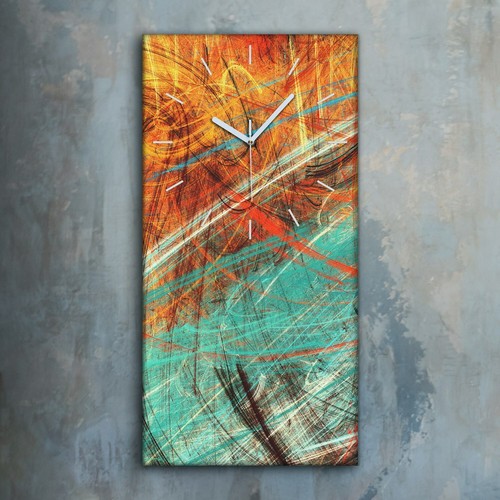 Horloge murale sur toile - , 30x60