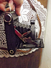 APPAREIL PHOTO à SOUFFLET ANCIEN de marque KINAX avec sacoche