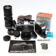 *TESTED* Olympus OM-10 Classic 35mm Film Camera w/ Accessories *NEW LIGHT SEALS*