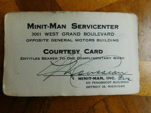 Vintage detroit minut - detroit, minut-man