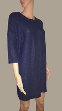 ° SANDRO °- Robe pull bleu à sequins taille 2