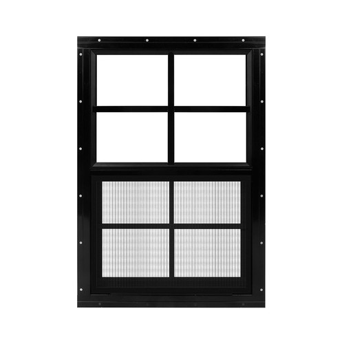 Black shed window 14x21 flush - black,