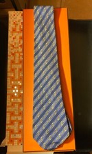 CRAVATE  HERMÈS 100% soie - TBEG  - Hermès - BELLE et AUTHENTIQUE vintage N°5