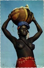 PC YOUNG PORTER ETHNIC NUDE MODERN POSTCARD (a37385)