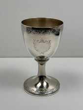 Ancien Calice en Argent Massif Sterling Vermeil Poinçons Anglais