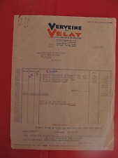 ++"0705"   VIEUX PAPIER  FACTURE   JULIEN PAGES  VERVEINE DU VELAY   LE PUY 1951