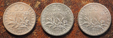 Lot de 3 Pièces de 50