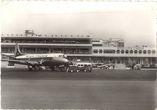 NICE 06 Aéroport Avion 4 Hélices 4 pales CPAM écrite Mme Laurier à Grenoble 1963