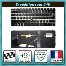 CLAVIER FRANÇAIS AZERTY POUR HP ELITEBOOK 820 G3 / 820 G4 + rétro