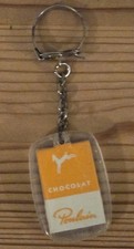 Porte-clés key ring Chocolat POULAIN VINTAGE .Château CHAMBORD verso Orange 