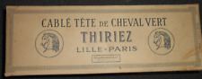 mercerie ancienne - boite   bobines de fil cablé  TETE DE CHEVAL THIRIEZ