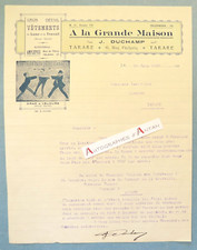 ● Tarare J. Duchamp A la grande maison courrier lettre 1925 Larivière Tarrare
