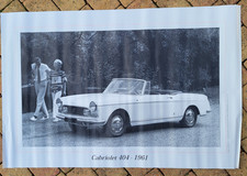 Affiche Peugeot 404 Cabriolet