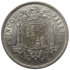 ESPAGNE 5 Pesetas 1949 (49)