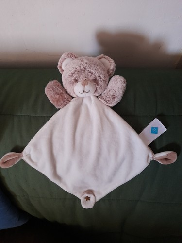 Doudou mouchoir ourson - ourson, avec