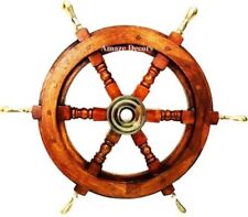 Roue De Gouvernail En Bois