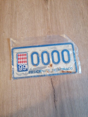Plaque vintage voiture monaco - plaque,