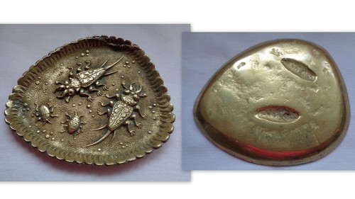 Cendrier vide poche - poche, bronze