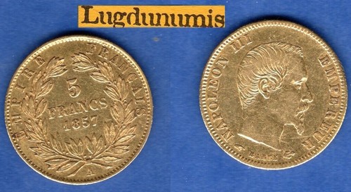 Francs 1857 paris ttb - 5, a