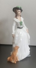 1983 CHARLOTTE c1785 Franklin Mint Ladies of Fashion Mini Porcelain Figurine