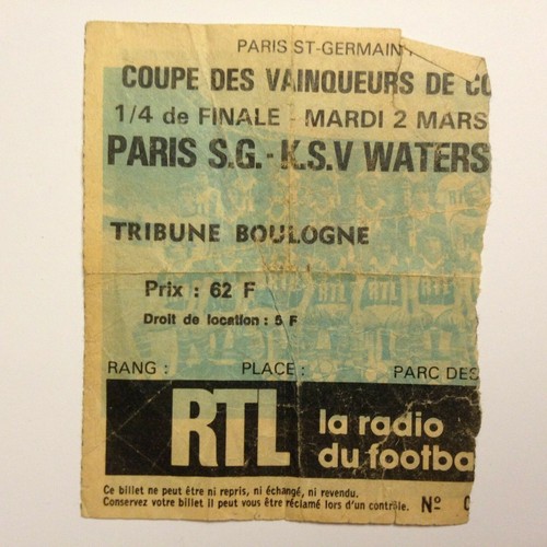 Ticket match finale coupe - ticket, 1/4