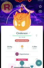 Gmax Cinderace Dark Skies Background Gigantamax Go Reg or 1M FAST TRADE