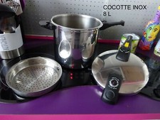 COCOTE MINUTE AUTOCUISEUR + PANIER 8 LITRES iINOX INDUCTION / GAZ MAGEFESA NF
