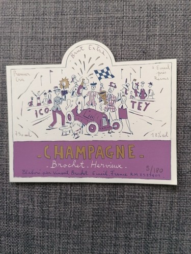 Etiquette champagne dessin - champagne,,