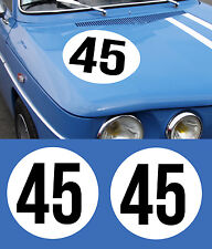 2 X RONDS BLANC PLUS NUMEROS