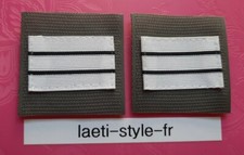 P26 2×patch scratch galon de poitrine capitaine gradé armée militaire militaria 