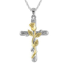 Hommes Femmes Chaîne Collier Croix Aile Brillant Pendentif Ange Crucifix Cadeau
