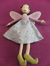 B15G / doudou poupée fée elfe SILVERTARNA violet jupe grise ailes IKEA