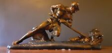 Statue Art Déco Homme 1930/40 Signé Ugo Cipriani Grand Plâtre Patine Bronze 