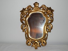 ANCIEN Grand MIROIR en Bois