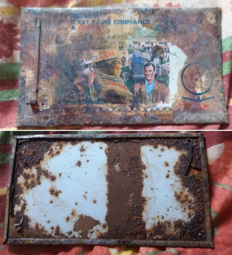 Ancienne plaque publicitaire