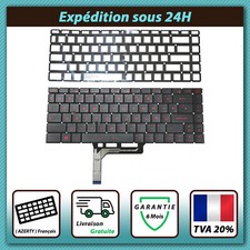 ⌨️ Clavier FR AZERTY rétro-éclairé rouge MSI GF63 / GF65 / GS65 / GS65VR