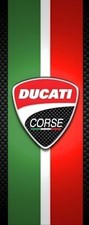 Tapis Moto DUCATI décoration intérieure garage atelier 80X200cm