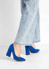 Chaussures À Talons Court Ultra Marine Bleues FREEMANS UK 6 (F861)