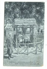 53-Marseille-expo. coloniale 1906-Section Algérienne, Moulin Hydraulique a Blé