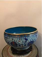 Cloisonne vase coupe cache pot - vase,