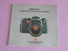 brochure catalogue sur appareil photo R4 de la marque LEITZ LEICA - édition 1981