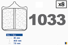 Plaquettes racing Carbone