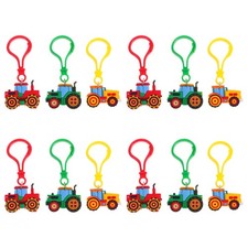  12 Pcs Porte Clef Tracteur Clé Prix ​​scolaire Faveur Du Parti De Pâques
