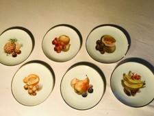 Rare* 6 assiettes en porcelaine Marque Bavaria - Modèle Thomas - Fin 1950