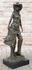 Statue Western En Bronze De